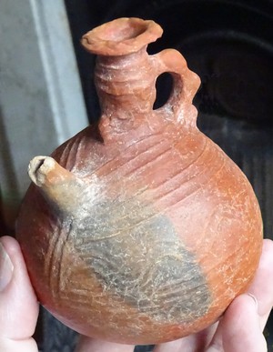 small relief-decorated jug