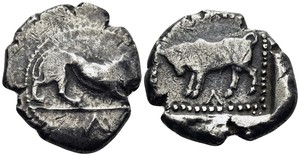 Kourion silver Siglos coin