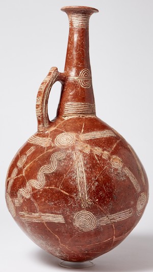 large incised flagon