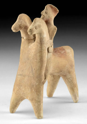 Votive rider on two-headed horse