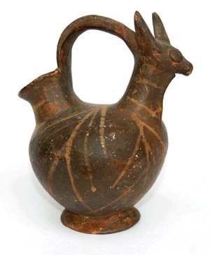 bull headed askos (late Bronze Age)