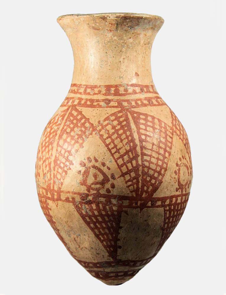 [Iranian?  jar - previously believed Cypriot Chalcolithic.