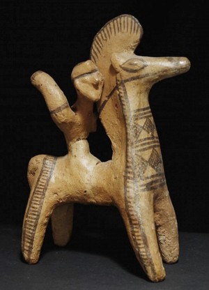 votive horse and rider