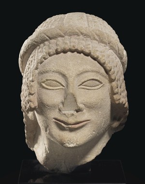 Limestone female head